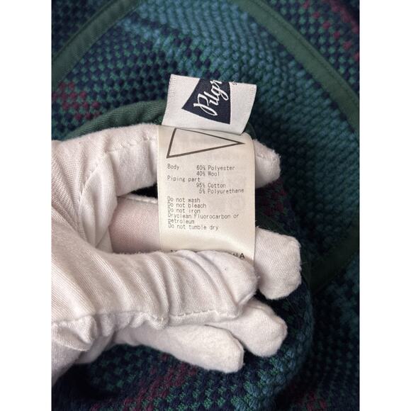 Pilgrim Surf Supply Jacket XL Mens Japanese Wool Woven Green Snap Front - Picture 8 of 9